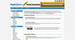 Desktop Screenshot of beginlinux.com